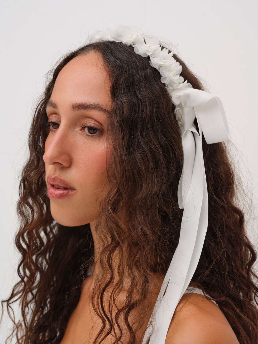 For Love & Lemons Addison Bridal Flower Crown/Headband